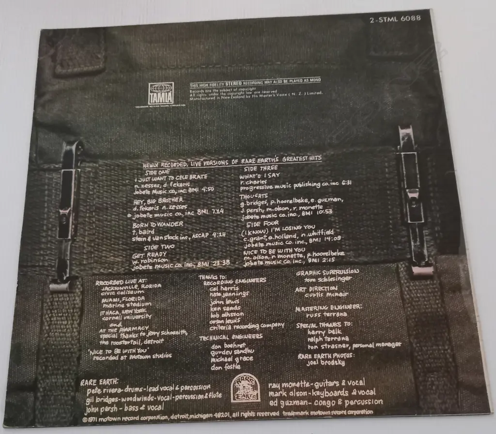 Rare Earth, Rare Earth In Concert (Double album) Image 1++